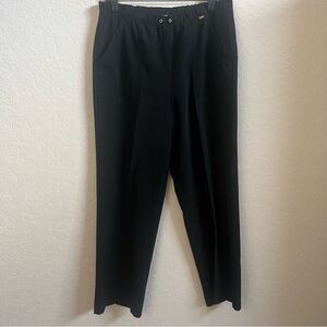 St.John Black Basic Drawstring Elastic Waist Pant Women’s Size Small